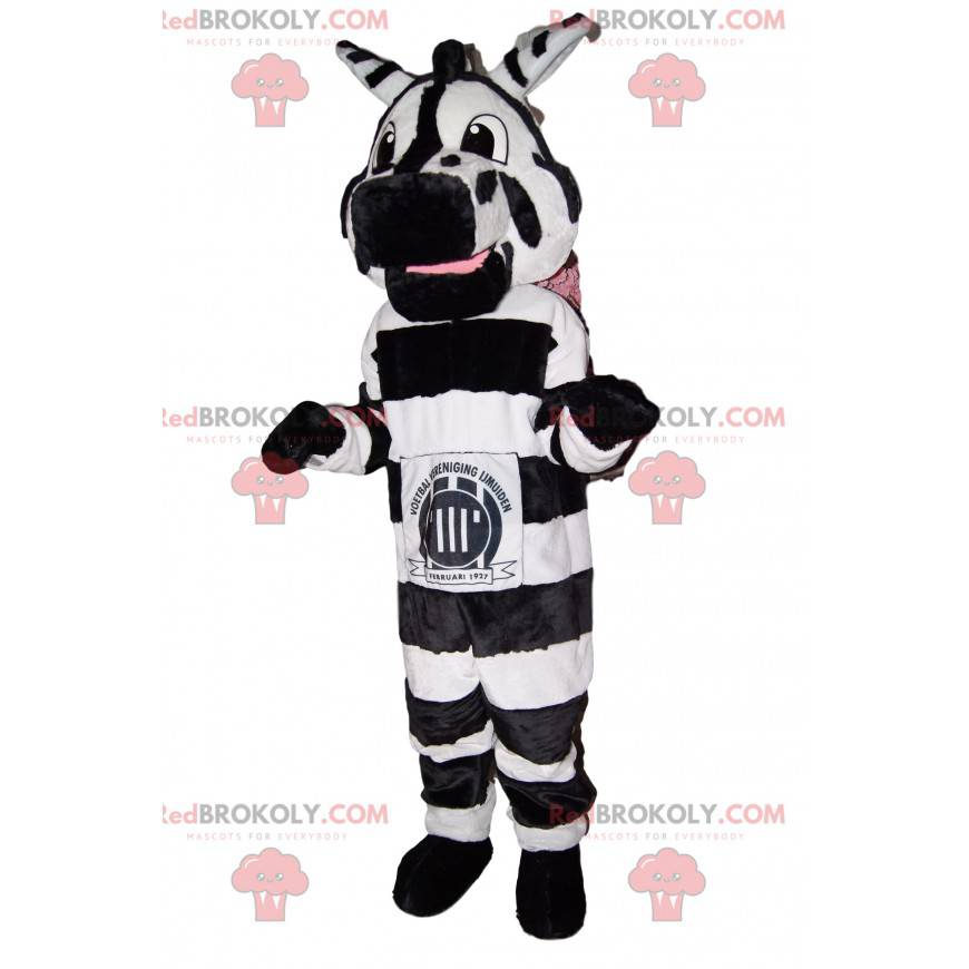 Fantastisk og sjov zebra maskot. - Redbrokoly.com