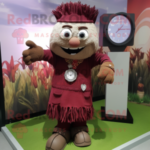 Maroon Scarecrow maskot...