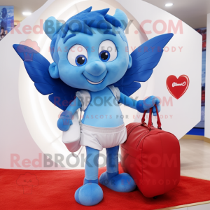 Blue Cupid mascotte kostuum...