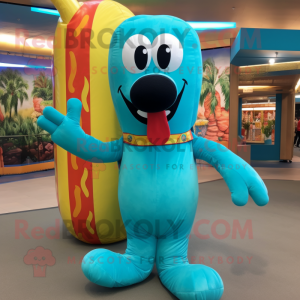 Turkis Hot Dog maskot...