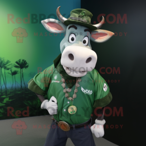 Forest Green Zebu maskot...