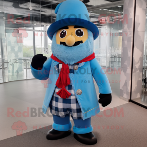 Sky Blue Ring Master maskot...