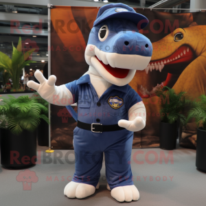 Navy Tyrannosaurus mascotte...