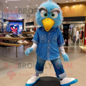 Sky Blue Eagle maskot...