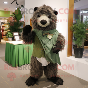 Olive Sloth Bear mascotte...