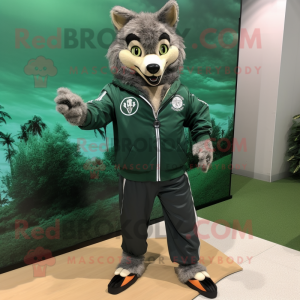 Forest Green Wolf mascotte...