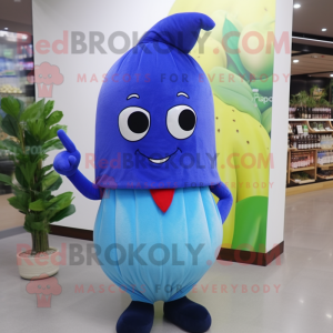 Blue Radise maskot kostume...