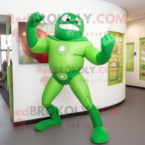 Zielony kostium maskotki...