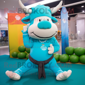 Cyan Buffalo mascotte...