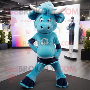 Cyan Buffalo mascotte...