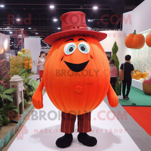 Red Pumpkin maskot drakt...