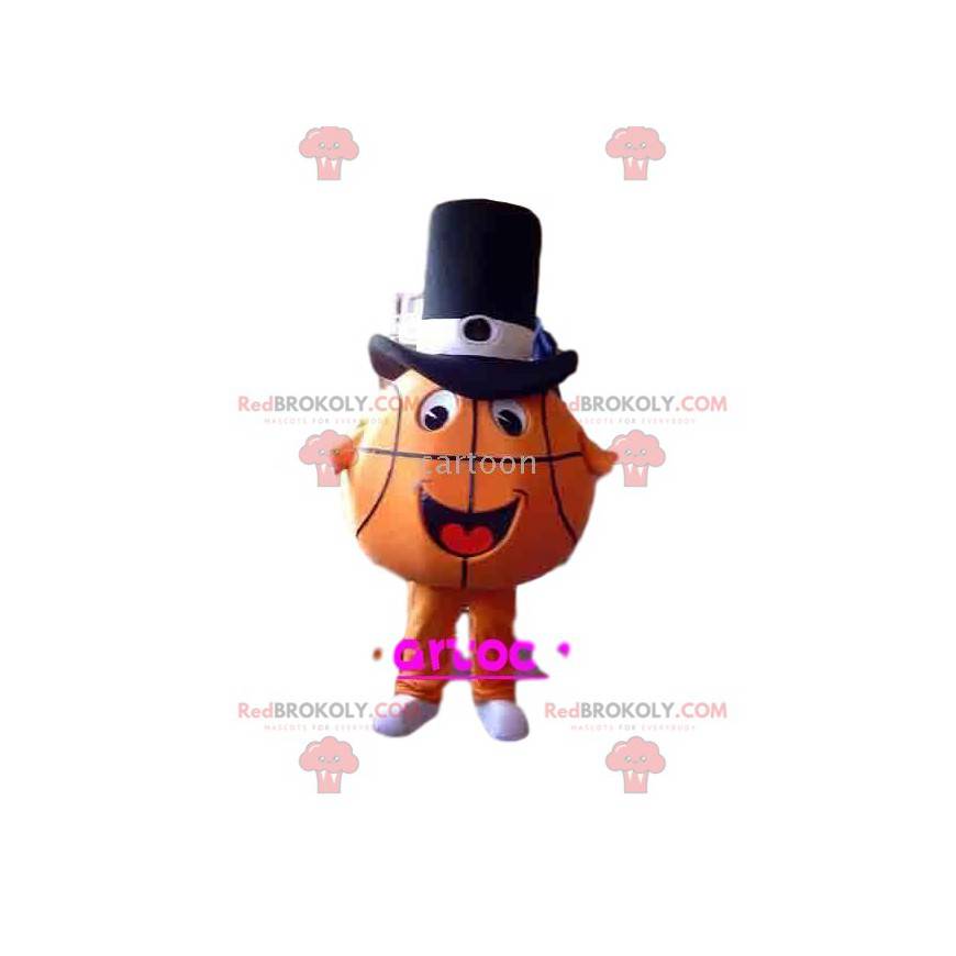 Basketball mascot with a top hat - Redbrokoly.com