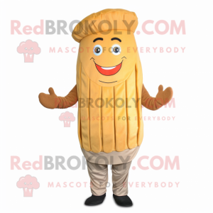 Tan French Fries mascotte...