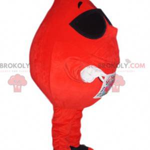 Cheerful Blood Drop Mascot With Sunglasses - Redbrokoly.com