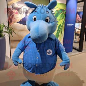 Blue Armadillo mascotte...