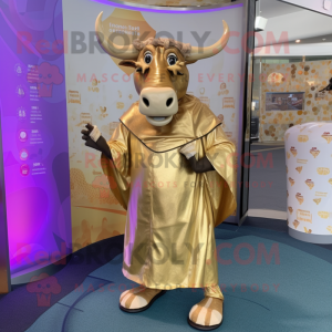 Goldene Zebu Maskottchen...