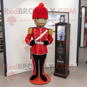 nan British Royal Guard mascot costume character dressed with a Capri Pants and Wallets