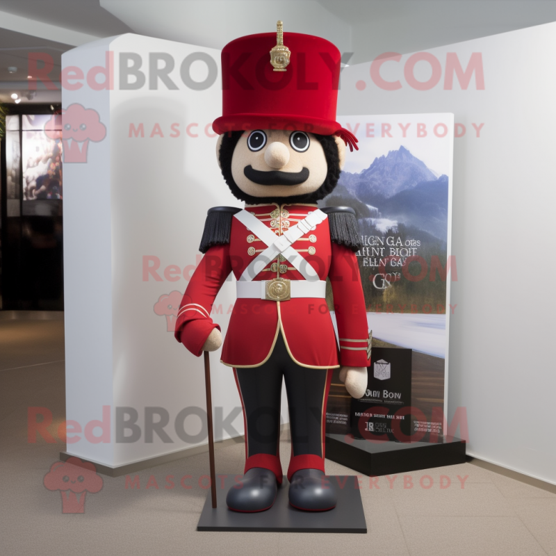 nan British Royal Guard mascot costume character dressed with a Capri Pants and Wallets