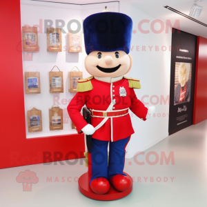 nan British Royal Guard mascot costume character dressed with a Capri Pants and Wallets