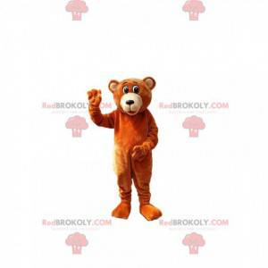 Mascote urso marrom muito cativante - Redbrokoly.com