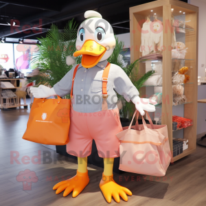 Peach Geese maskot kostume...