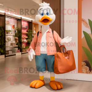 Peach Geese maskot drakt...