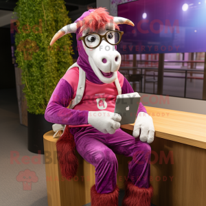 Magenta Boer Goat mascotte...