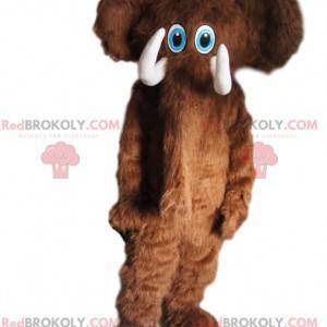 Munter, brun mamouth-maskot, med vakre brosmer - Redbrokoly.com