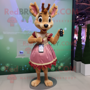 Tan Deer mascotte kostuum...