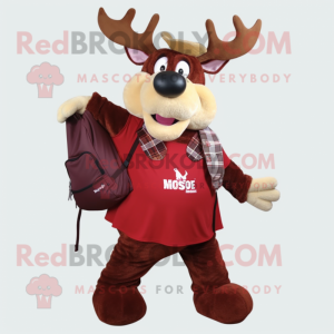 Maroon Moose mascotte...