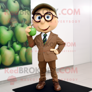 Tan Apple mascotte kostuum...