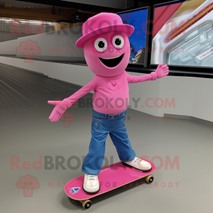 Pink Skateboard mascotte...