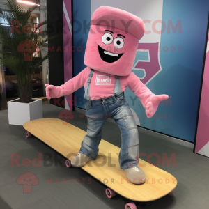 Pink Skateboard maskot...