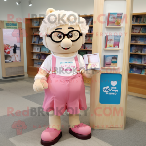 Creme Pink maskot kostume...