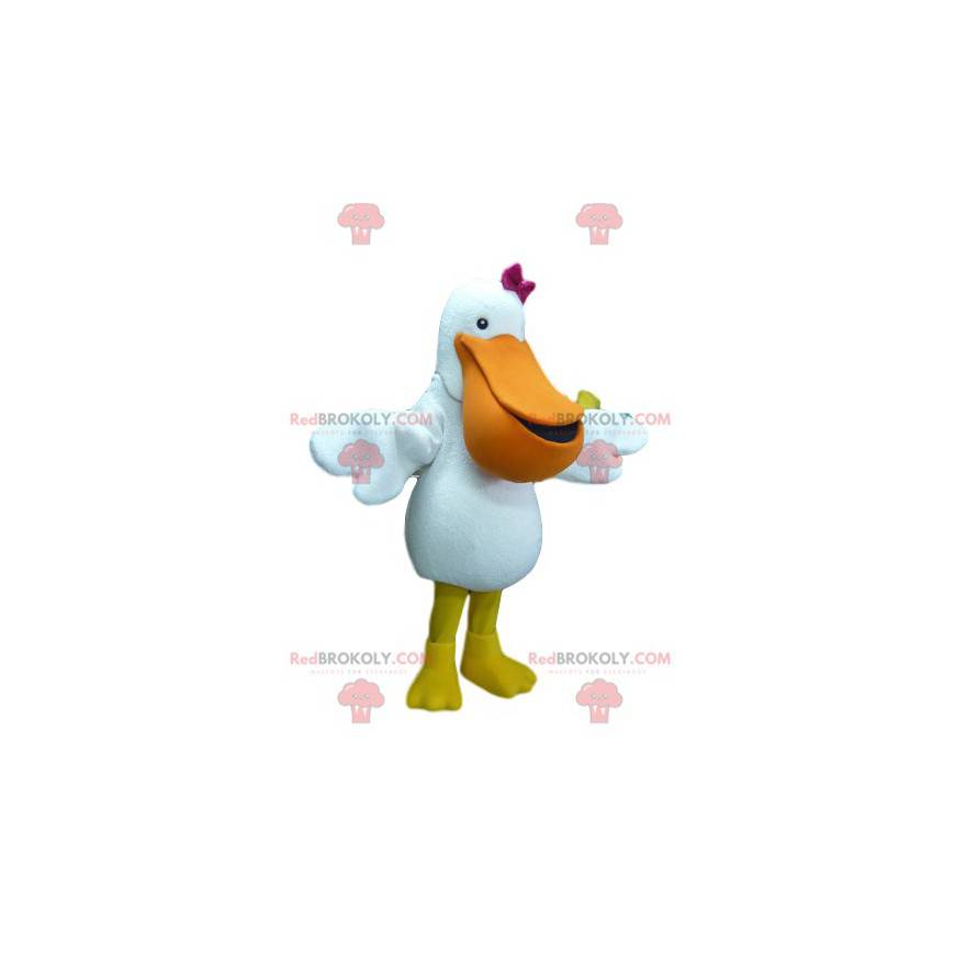 Very cute pelican mascot with a fuchsia bow tie - Redbrokoly.com Very cute pelican mascot with a fuchsia bow tie - Redbrokoly.com
