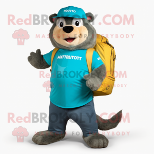 Turquoise Marmot mascotte...