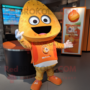 Orange Tacos maskot kostume...