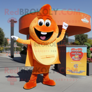 Orange Tacos maskot kostume...
