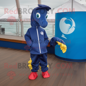 Navy Sea Horse mascotte...