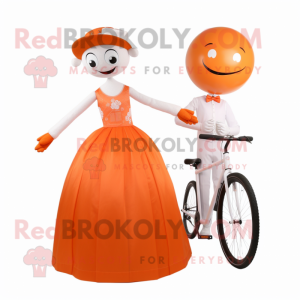 Orange Unicyclist maskot...