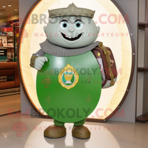 Olive Celtic Shield maskot...