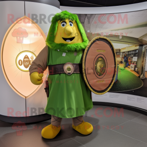Olive Celtic Shield maskot...