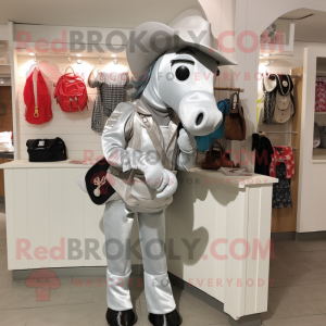 Sølv hestesko maskot...