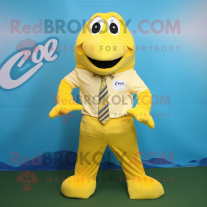 Yellow Cod maskot drakt...