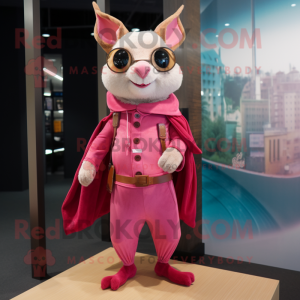 Pink Flying Squirrel maskot...