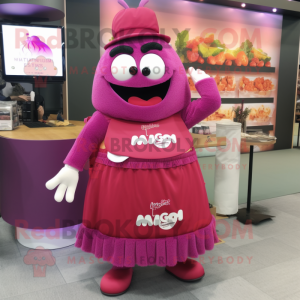 Magenta Burgers maskot...