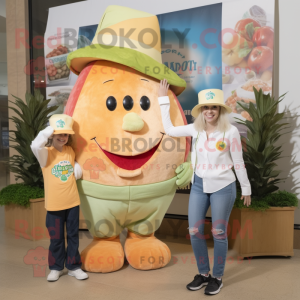 Peach Caesar Salat maskot...