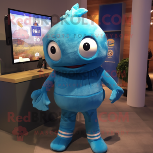 Cyan Cod mascotte kostuum...