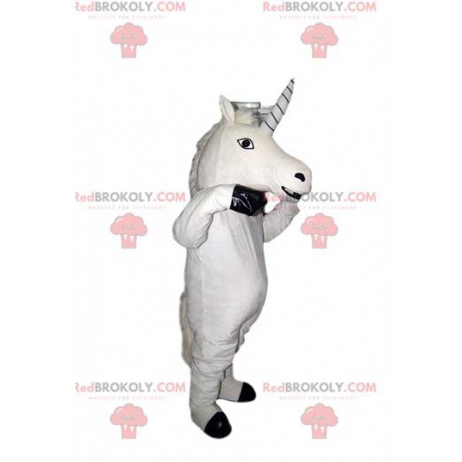 White unicorn mascot. Unicorn costume - Redbrokoly.com