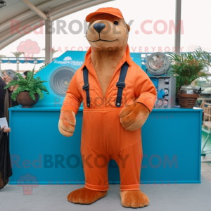 Rust Sea Lion maskot drakt...